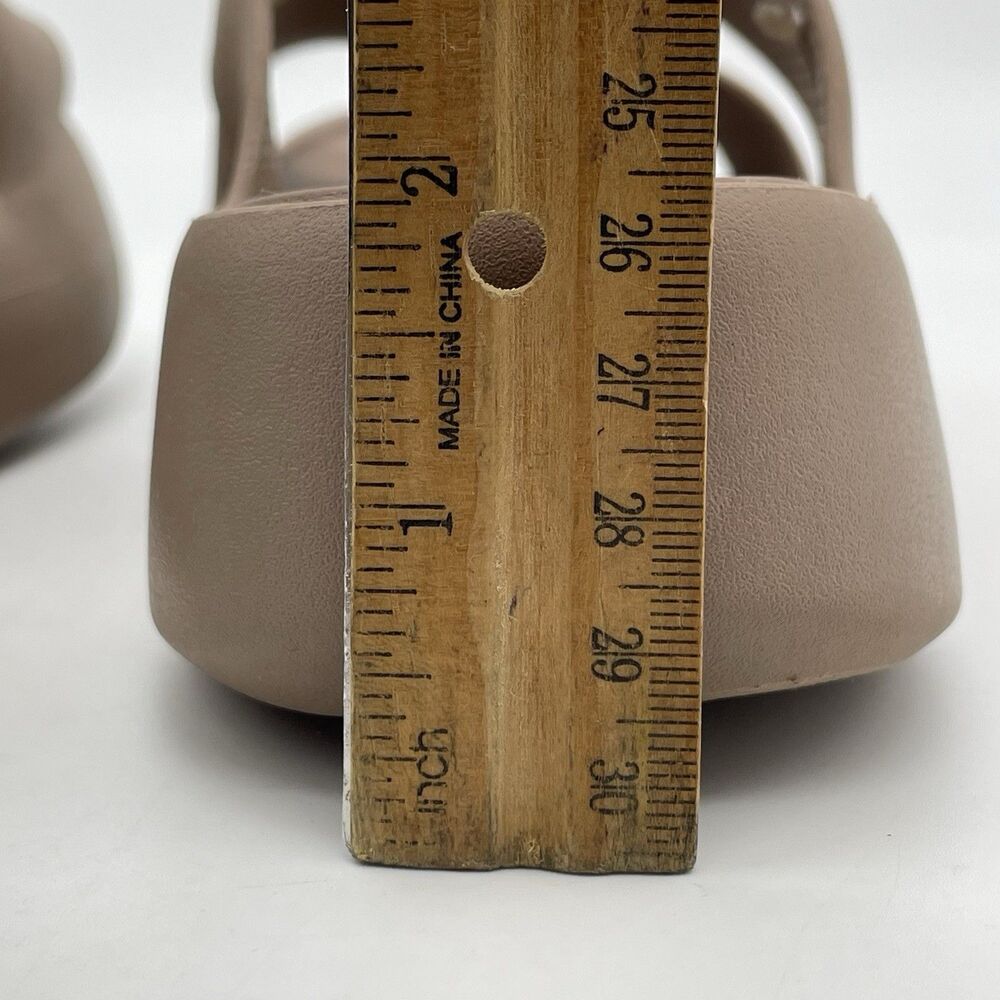 Crocs Getaway Platform H-Strap Sandals Women's 6 Taupe Casual Open Toe Comfort - Picture 9 of 16